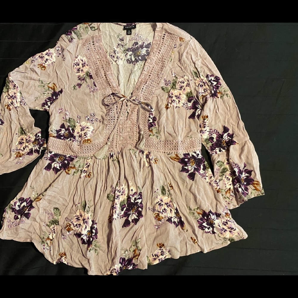 Torrid Lavender Crepe top